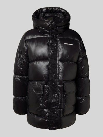 Pegador Kurtka pikowana z kieszeniami z patką i logo Czarny 2