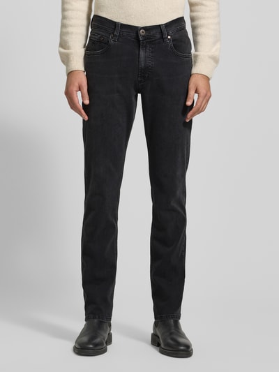 bugatti Regular Fit Jeans mit Eingrifftaschen Anthrazit 4