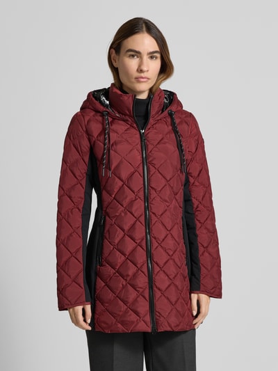 Fuchs Schmitt Regular Fit Steppjacke mit gefüttertem Stehkragen Bordeaux 4