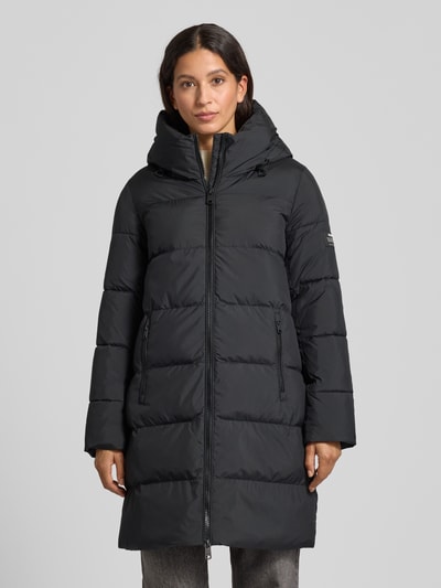 ECOALF Steppmantel mit Zweiwege-Reißverschluss Modell 'MANLIE' Black 4