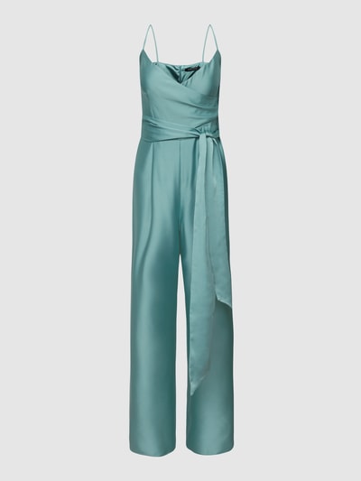 Swing Jumpsuit met wikkeldesign Lichtturquoise - 2