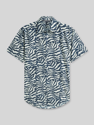 Tommy Hilfiger regular fit kort overhemd met labelstitching Zwart - 2