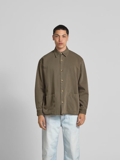 WON HUNDRED Freizeithemd mit Knopfleiste Khaki 4