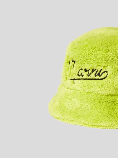 Marni Bucket Hat mit Label-Stitching Hellgruen 3