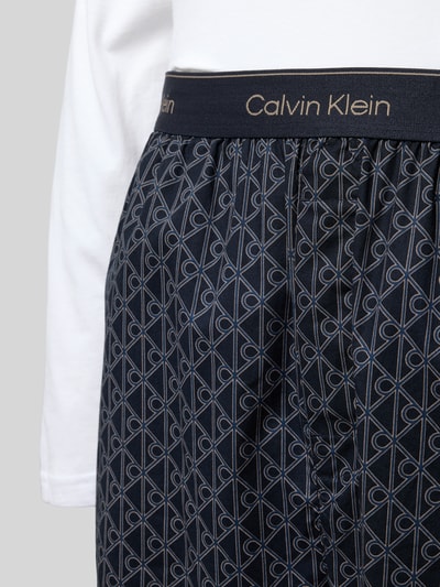 Calvin Klein Underwear Pyjama mit Label-Stitching Anthrazit 2