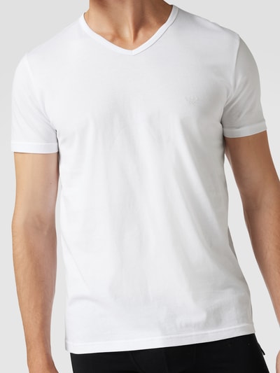 Emporio Armani T-shirt met V-hals in set van 2 Wit - 3