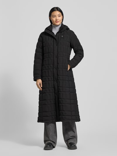 Blauer Usa Daunenmantel mit Reißverschlusstaschen Modell 'KALADA' Black 4