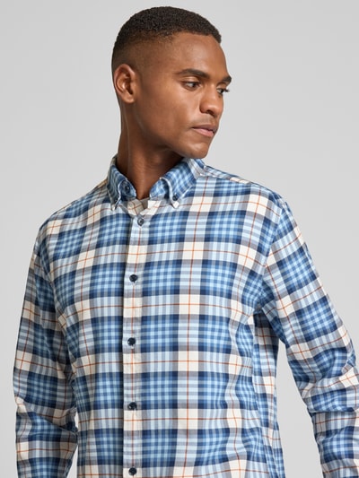 OLYMP Level Five Regular fit vrijetijdsoverhemd met button-downkraag Lichtblauw - 3