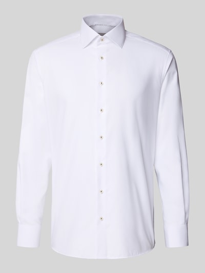 ETERNA Modern Fit Business-Hemd mit Knopfleiste Weiss 2