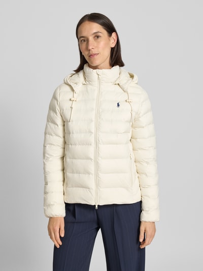 Polo Ralph Lauren Kurtka pikowana z wyhaftowanym logo Écru 4