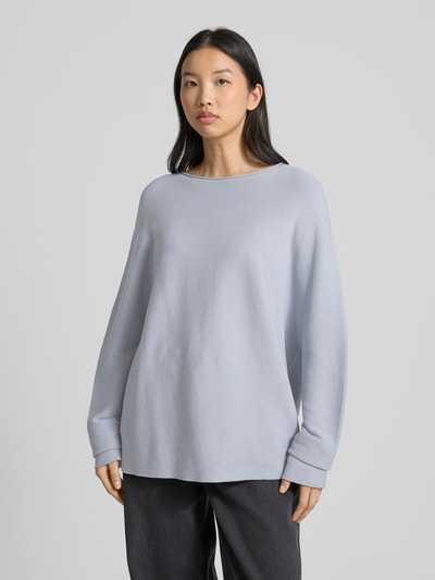 Drykorn Oversized gebreide pullover met ronde hals, model 'MAILA' Lichtblauw - 4