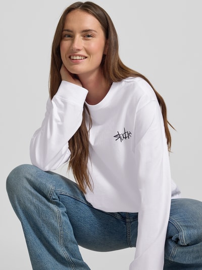 JAKE*S STUDIO WOMAN Shirt met lange mouwen in riblook met ronde hals Wit - 3