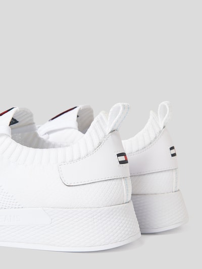 Tommy Jeans Sneakersy skarpetkowe z detalami z logo Biały 3