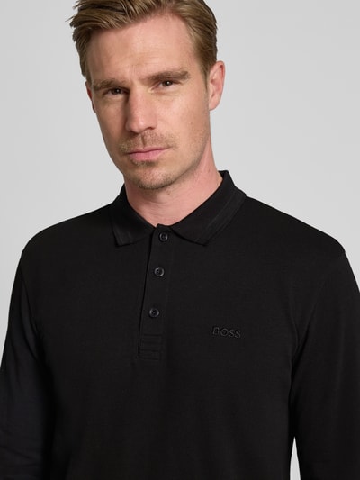 BOSS Green Regular Fit Poloshirt aus reiner Baumwolle Black 3