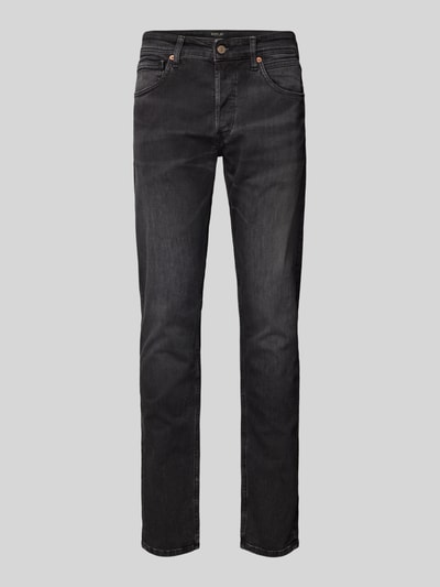 Replay Straight Fit Jeans im 5-Pocket-Design Modell 'GROVER' Anthrazit 2