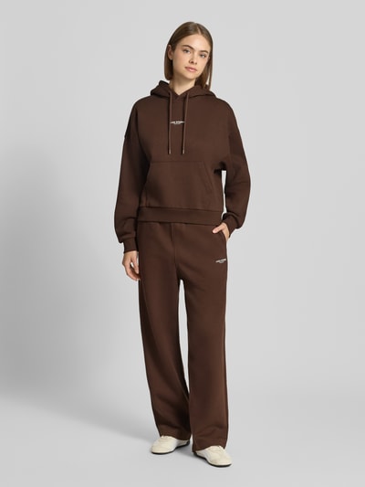 JJXX Relaxed Fit Hoodie aus Baumwoll-Mix Modell 'VESTERBRO' Dunkelbraun 1