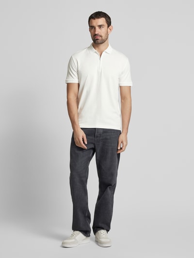 SELECTED HOMME Poloshirt met korte ritssluiting Wit - 1