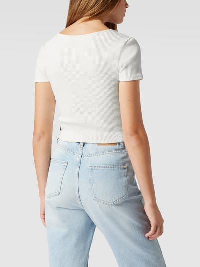 Levi's® T-Shirt in Ripp-Optik Modell 'SS RACH TOP SUGAR SWIZZLE' Offwhite 5