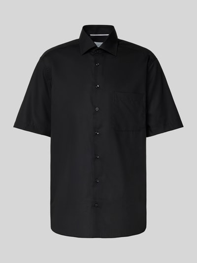 ETERNA Comfort Fit Kurzarmhemd mit Kentkragen Black 2