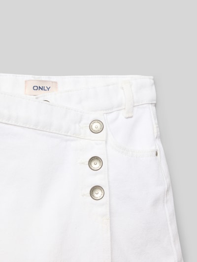 Only Mini Jeans-Skort aus reiner Baumwolle Modell 'JENNY' Weiss 2