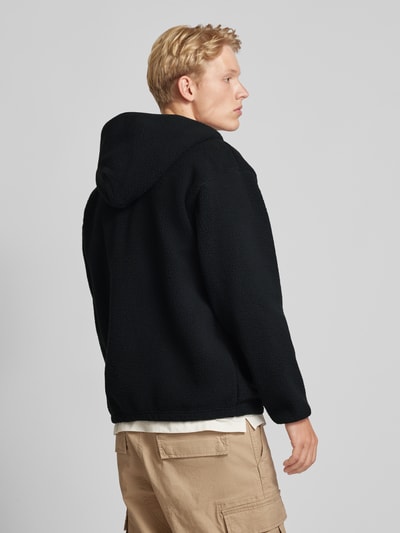 Levi's® Fleecehoodie met korte ritssluiting Zwart - 5