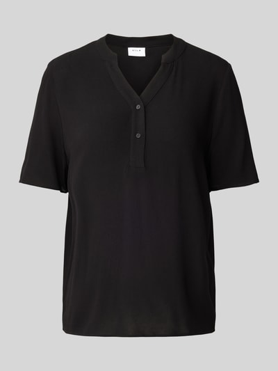 Vila Blusenshirt  aus Viskose Modell 'VIMOASHLY' Black 2