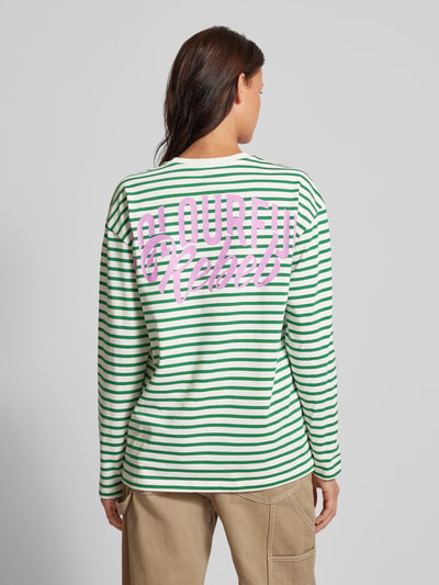 Colourful Rebel Longsleeve mit Label-Print Offwhite 5