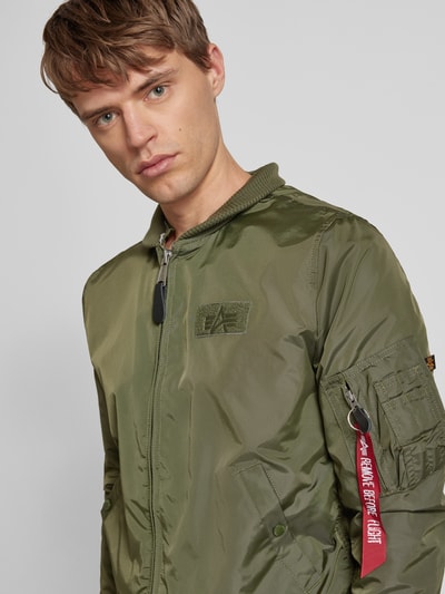 Alpha Industries Jacke mit Label-Patch Oliv 3