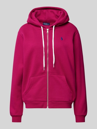 Polo Ralph Lauren Sweatjacke mit Logo-Stitching Fuchsia 1