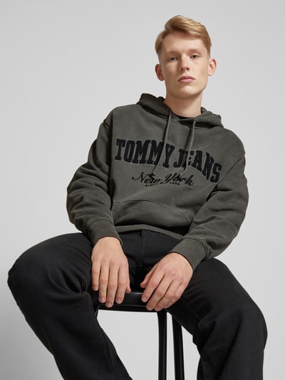 Tommy Jeans Hoodie mit Label-Stitching Black 3