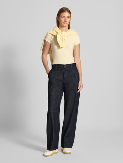 Calvin Klein Jeans Jeans mit weitem Bein und Bügelfalten Jeansblau 1