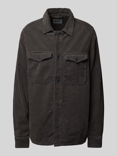 Only & Sons Regular fit vrijetijdsoverhemd van corduroy, model 'MARLOW' Antraciet - 2