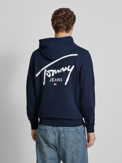 Tommy Jeans Regular fit hoodie met labelprint Marineblauw - 5