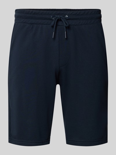 Produktfoto, dunkelblaue Herren Sweatshorts mit elastischem Bund Modell 'KARLOS' von Blend, Baumwoll-Mix, Regular Fit, Tunnelzug, glatte Struktur