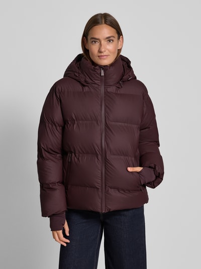 Neo Noir Steppjacke mit Reißverschlusstaschen Bordeaux 4