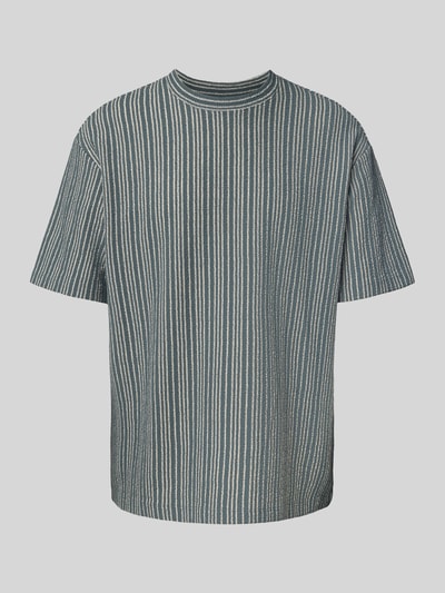 MCNEAL T-shirt met geribde ronde hals Petrol - 2