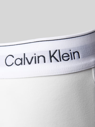Calvin Klein Underwear Slips met logostitching, model 'Boyleg' Wit - 2