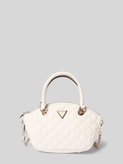 Guess Handtas met doorgestikte naden, model 'GIULLY' Offwhite - 2