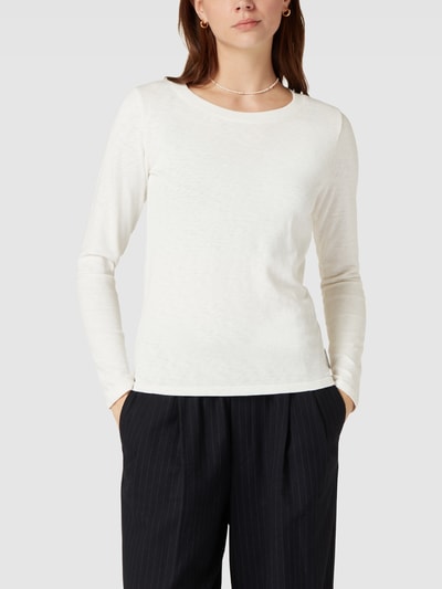 Marc O'Polo DENIM Longsleeve aus Baumwolle Weiss 4