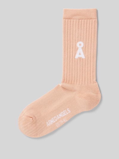 Armedangels Socken mit Logo-Detail Modell 'SAAMUS' Rosa 1