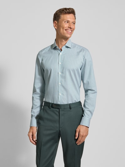 OLYMP Level Five Koszula biznesowa o kroju slim fit z kołnierzykiem typu kent Zielony 4