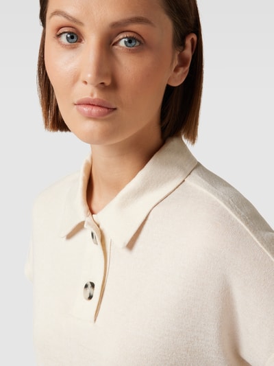 OPUS T-Shirt mit Umlegekragen Modell 'Semufa' Sand 3