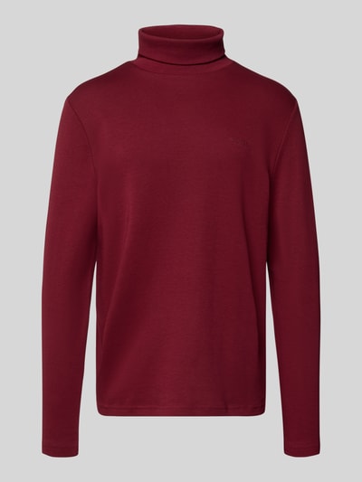 HECHTER PARIS Sweatshirt met col en logoprint Bordeaux - 2