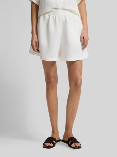 BOSS Orange Relaxed Fit Shorts aus Leinen-Viskose-Mix Modell 'TALLAN' Offwhite 4