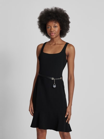 Lauren Ralph Lauren Knielanges Kleid mit Bindegürtel Black 4