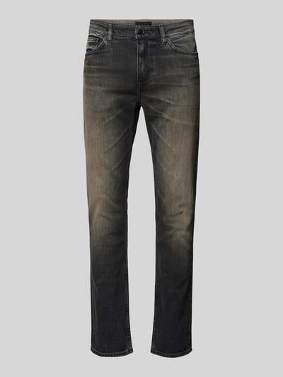 BOSS Orange Slim Fit Jeans im 5-Pocket-Design Modell 'DELAWARE' Anthrazit 2