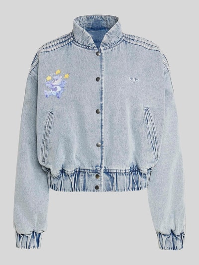 adidas Originals Relaxed Fit Jeansjacke aus reiner Baumwolle mit Stickereien Jeansblau 2