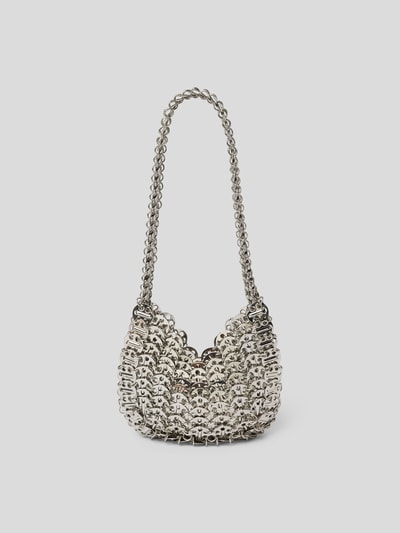 Rabanne Pochette im Metallic-Look Silber 4