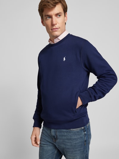 Polo Ralph Lauren Sweatshirt mit Label-Stitching Marine 3