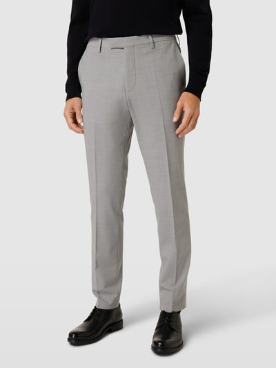 Pierre Cardin Regular fit pantalon met structuurmotief, model 'Ryan' Lichtgrijs - 4